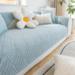 Cotton Fabric Four Seasons Universal Non-Slip Sofa Cushion Modern Simple Combination Sofa Cushion Cover Towel