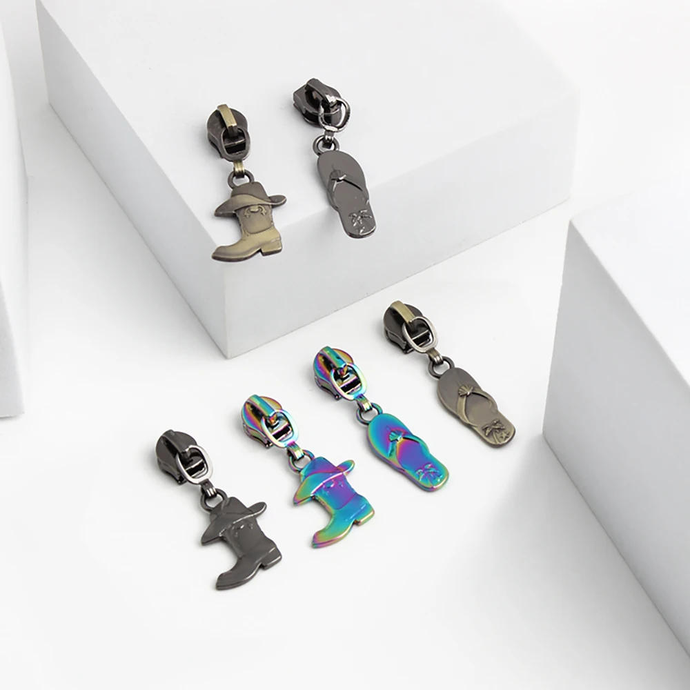 Description Picture 6 of item10Pcs 5# Zipper Sliders For Nylon Zipper Bag Pocket Zipper Pulls Metal Zips Head Zip Repair Kits DIY Garment Sewing Accessories