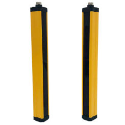 40mm 10 Beams Punch Photoelectric Protect Hand Infrared Sender Receiver Safety Light Curtain Safety Grating DC24V NPN/PNP Output
