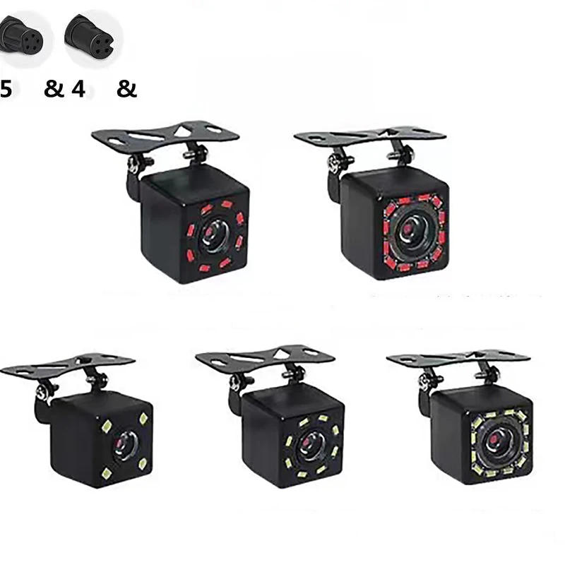 Description Picture 2 of itemcar dashcam 4-pin5-pin rear view camera redlight HD night vision backup waterproof wide-angle front and rear parking cameras