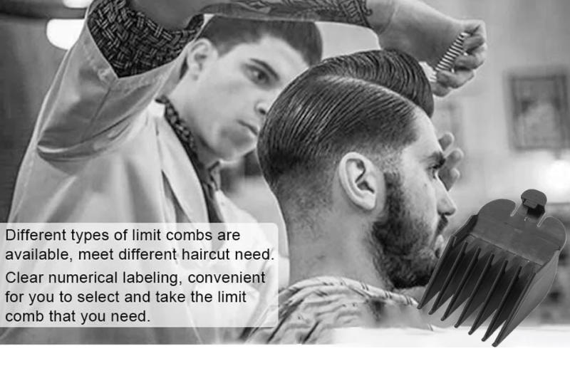 Description Picture 2 of item8Pcs 3-25mm Universal Hair Clipper Limit Comb Guide Attachment Size Fashion Barber Replacement Hair Care Styling Accessories