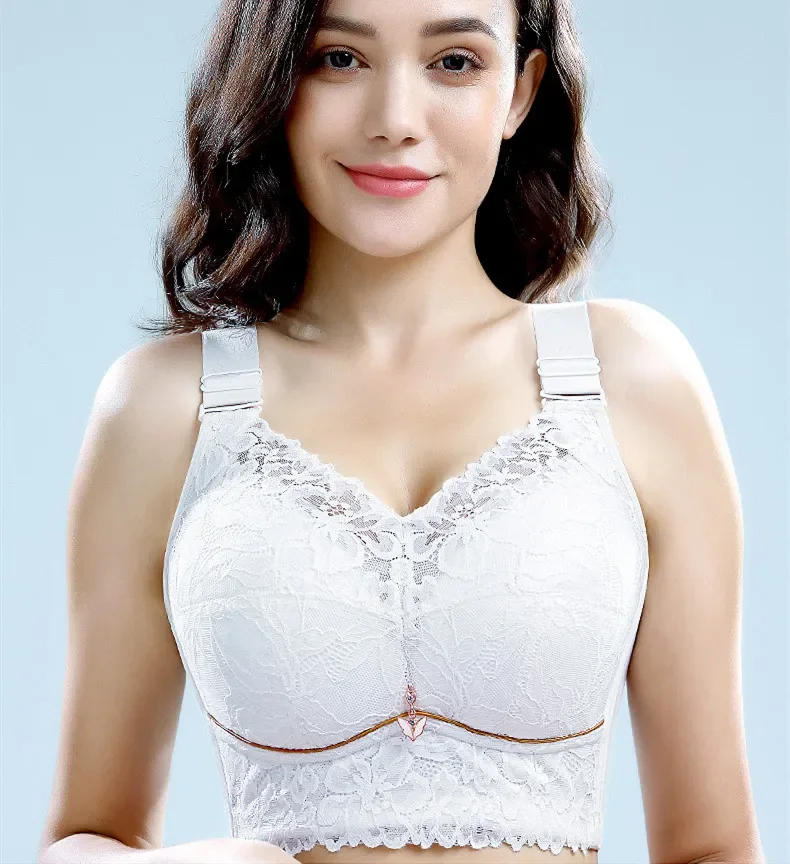 Description Picture 4 of itemWomen's Bra Female Lingerie Lace Bra Women Underwear Push Up Bra Backless Bra Embroidery Bras for Women Big Size Sexy Bra Tops