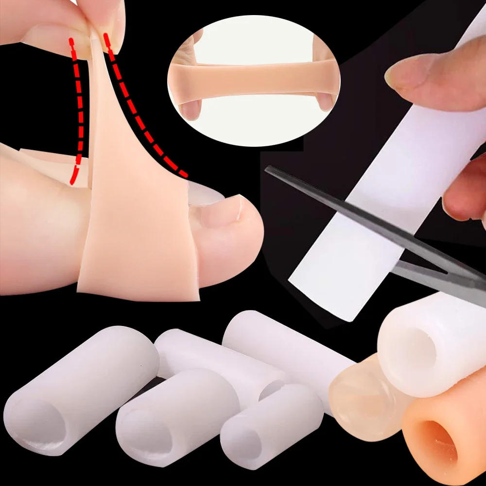 Description Picture 3 of itemCut Silicone Foot Protector Cover Finger Tube Protector Toe Sleeves for Friction Pain Relief Foot Care Tools Finger Separators