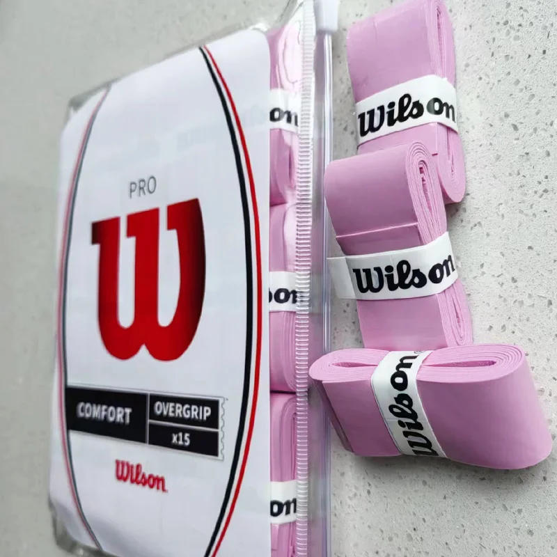 Description Picture 6 of itemWilson 15/30/60Pcs/Lot Tennis Racket Sweatbands Anti-Slip Breathable Sweat Handlebar Sport Badminton Covered Wire GripSweat Band
