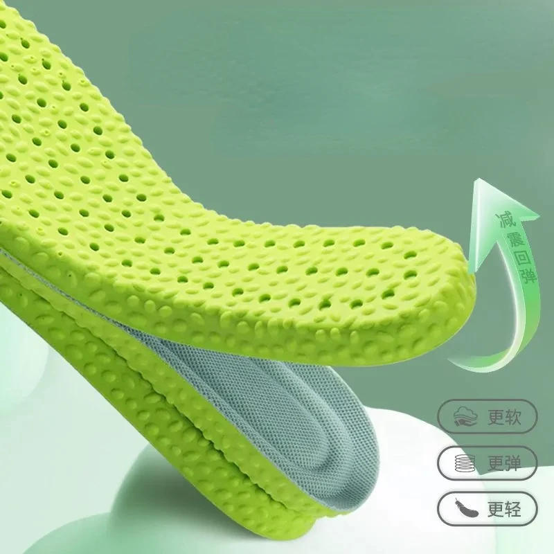 Description Picture 5 of itemSoft Massage Insoles Women Men Breathable Arch Support Shoe Sole Pads Unisex Deodorant Memory Sponge Sports Feet Care Inserts