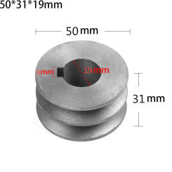 V-Belt Pulley A Type Double Slot Pulley Motor Pulley Material Cast Iron Dia 50mm-100 Power Tool Replacement Accessories