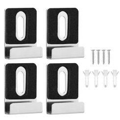Mirror Hanger Clip Set Stainless Steel Multipurpose Mirrow Clips User Friendly Mirrow Holder For Bathrooms Garages Basements