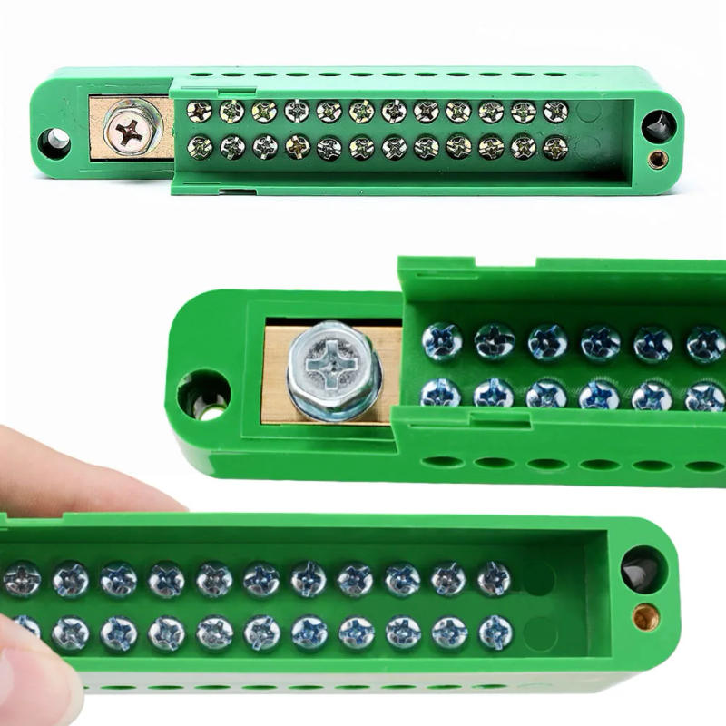 Description Picture 3 of itemUnipolar Splitter Junction Box 1 In 4/6/8/10/12 Out Retardant Metering Cabinet Wire Terminal Block Electrical Accessories