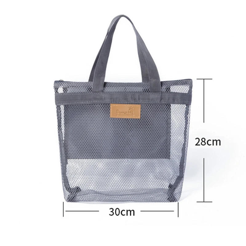 Description Picture 2 of itemLarge Travel Bag Organization Storage Bag Reusable Eco Bag Clothing Portable Outdoor Beach Mesh Pouch Bathroom Wash Bag Package