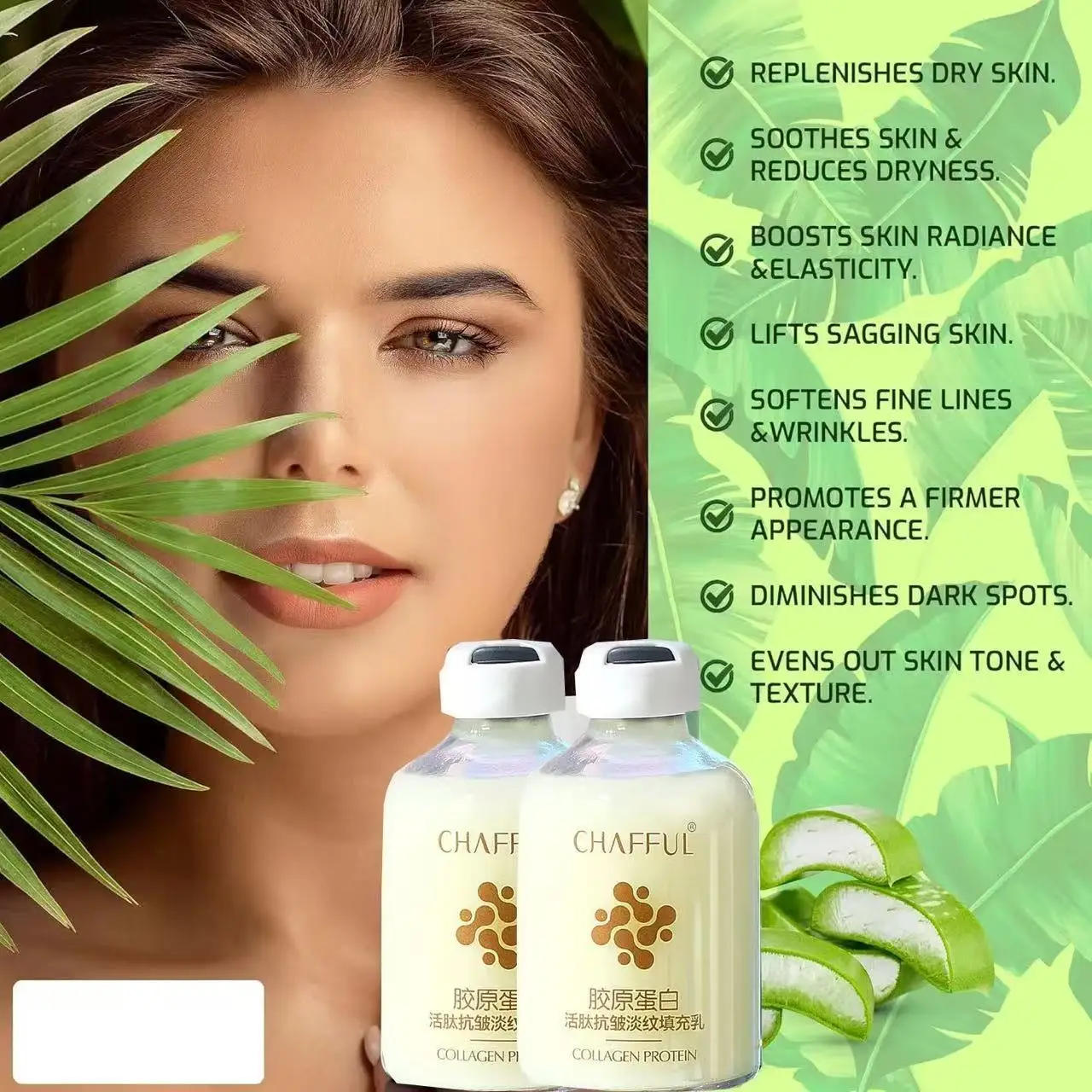 Description Picture 5 of itemCollagen Face Serum skincare Facial Essence Liquid Firming Moisturizing Nourishing Facial Serum Skin Care