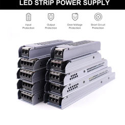 Ultra Thin LED Power Supply DC 12V 24V Lighting Transformers 60W 100W 150W 200W 300W 400W 500W AC110-250V Driver For LED Strips