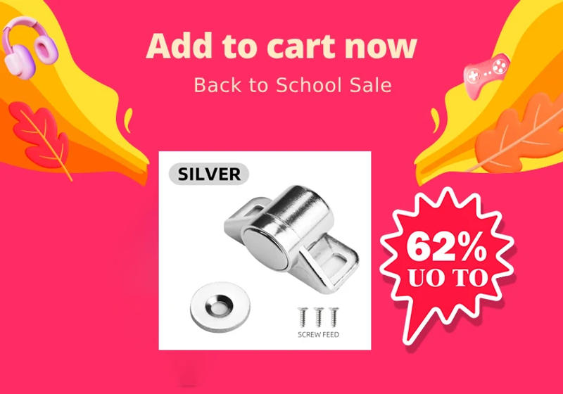 Description Picture 2 of itemMagnet Cabinet Door Catch, Magnetic Furniture Door Stopper, Strong Powerful Neodymium Magnets Latch Cabinet Catches