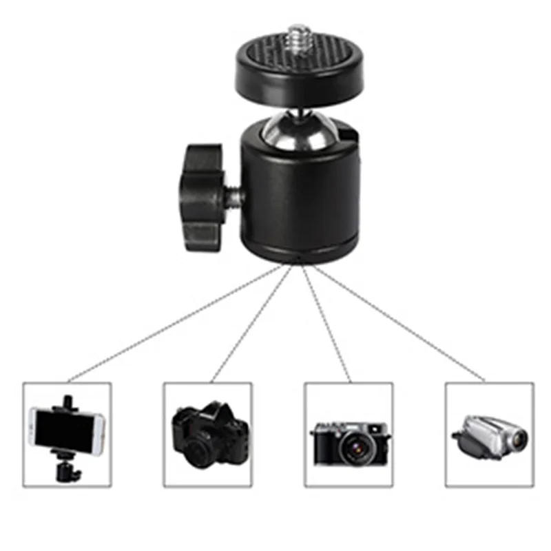 Description Picture 5 of item1/4Thread Swivel Ball Head Hotshoe Mount Adapter Degree Aluminum Tripod Ballhead For DSLR Camrea Light Stand Joint