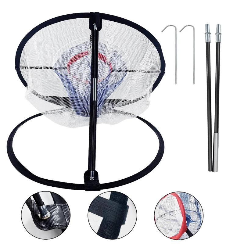 Description Picture 4 of itemGolf Training Chipping Net Golf Swing Trainer  Indoor Outdoor Foldable Swing Net Pitching Cages Hitting Mat Golf Accessories