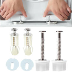 1set Top Fix Toilet Seat Screws Nut Cover Lid Pan Fixing WC Blind Hole Fitting Kits Universal Toilet Lid Hinges Accessories