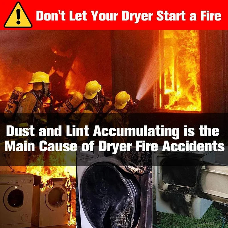 Description Picture 6 of itemDryer Vent Cleaner For Dyson V15 V12 V11 V10 V8 V7 V6 Vacuum Attachment Hose Dryer Lint Remover Kit, 31.8 Inches Hose Durable