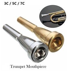3C/5C/7C Trumpet Mouthpiece Lotus Trumpet Mouthpieces Alloy Musical Brass Instruments Trumpet Accessories Silver/gold