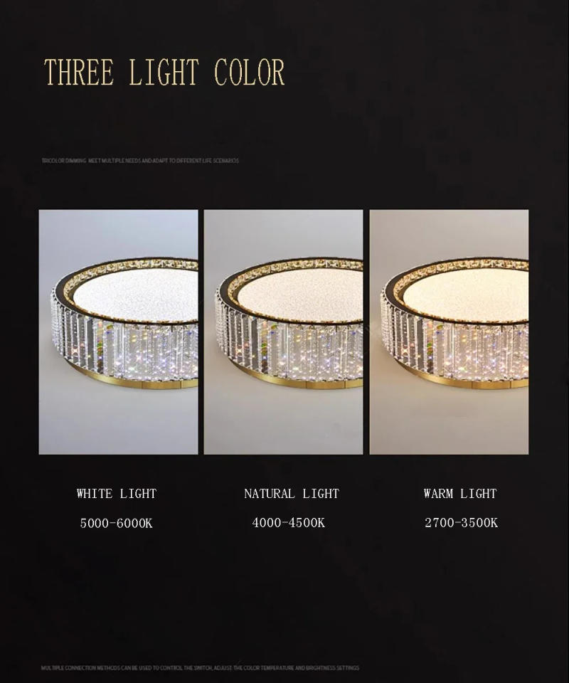 Description Picture 5 of itemLight Luxury Babysbreath Crystal Ceiling Lamp Villa Bedroom Ceiling Light for Living Room Dining Room Kitchen Home Decoration