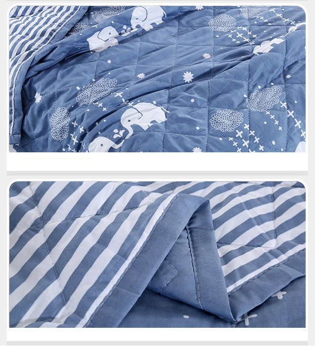 Description Picture 6 of item2022 Summer Cotton Quilts Thin Air-conditioning Comforter Soft Breathable Office Nap Blanket Quilted Bed Covers and Bedspreads