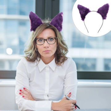 Cat Ears Headband Animal Ears Headband Adult Dog Ears Headband Fox Ears Headband Furry Ears Headwear Wolf Ears