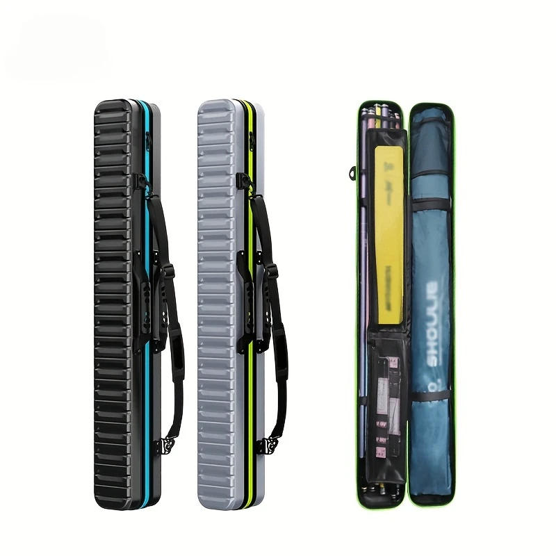 Description Picture 6 of item130cm Hard Shell Fishing Rod Bag PVC+ABS Wear-resistant, Durable and Waterproof Fishing Gear Bag Large Capacity Fishing Bag