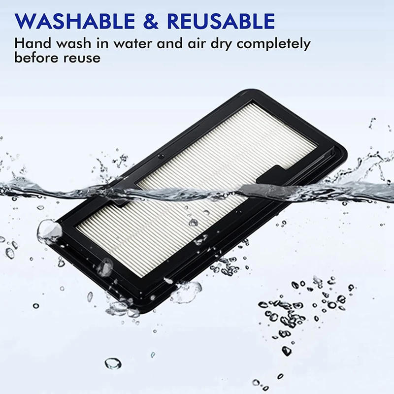 Description Picture 4 of item2Pcs for SAMSUNG Jet Bot AI+ and Jet Bot+ Vacuum Cleaners Fit Washable Replacement Hepa Filters for VR30T85513W/AA Robot