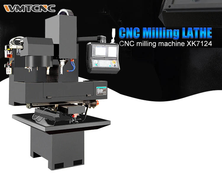 Description Picture 2 of itemmini cnc milling machine XK7124 small aluminum profile cnc milling machine for school training and factory manufacture