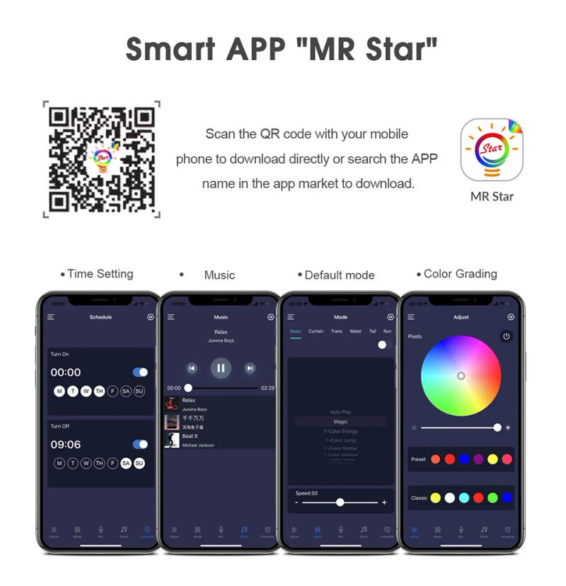 Description Picture 5 of itemRGBIC Dreamcolor Chasing Neon LED Strip Lights Bluetooth Music Sync Control Silicone Neon Rope Light For Home Party Decor