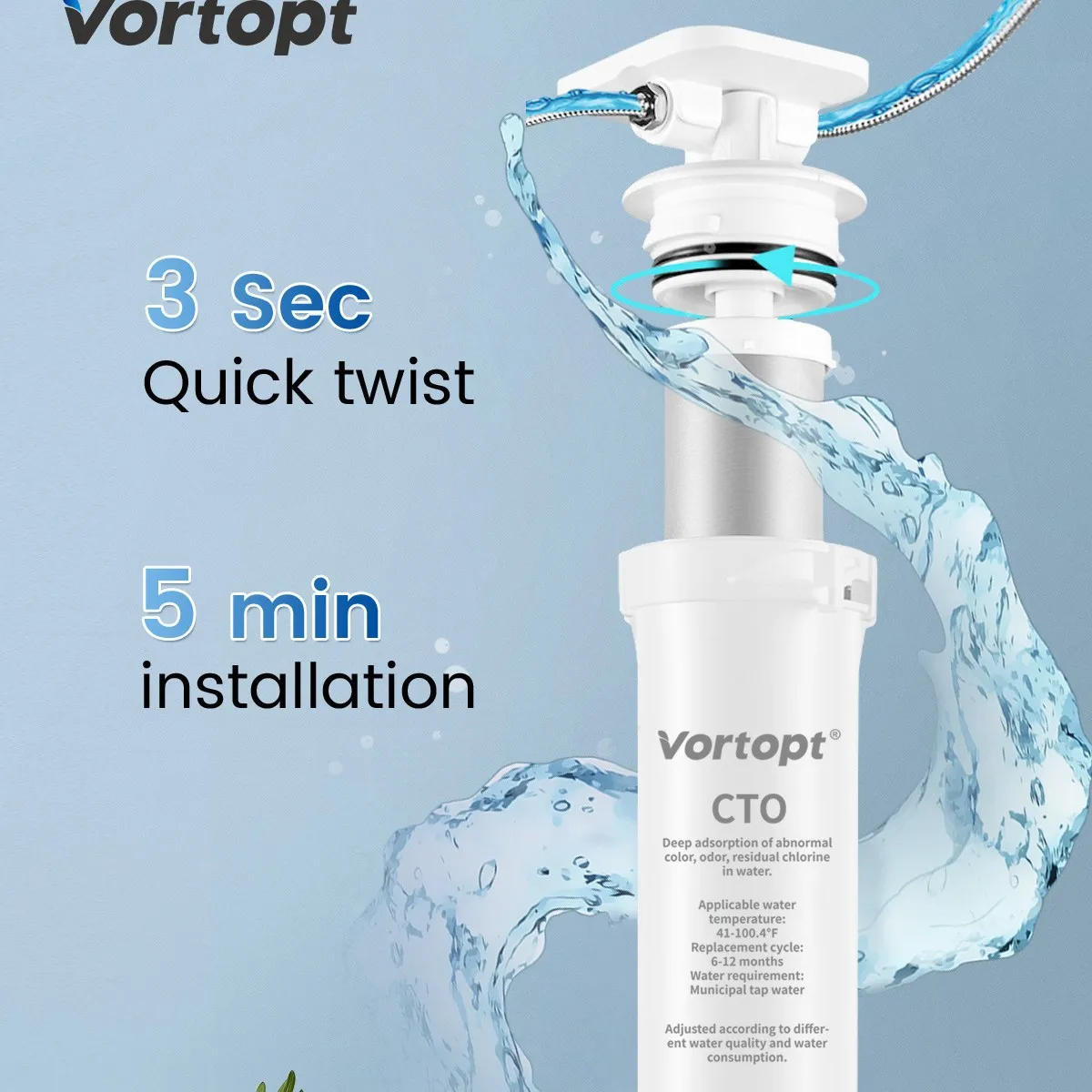 Description Picture 4 of itemUltrafiltration Membrane Water Purifier Kit with 1 Machine Core Hose Kitchen Faucet Connector for Pure Water Home Filter Syste