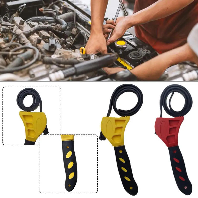 Description Picture 6 of itemMultifunctional Belt Wrench Adjustable Rubber Strap Wrench Oil Filter Wrench Jar Opener Pipe Wrench Cartridge Disassembly Tool