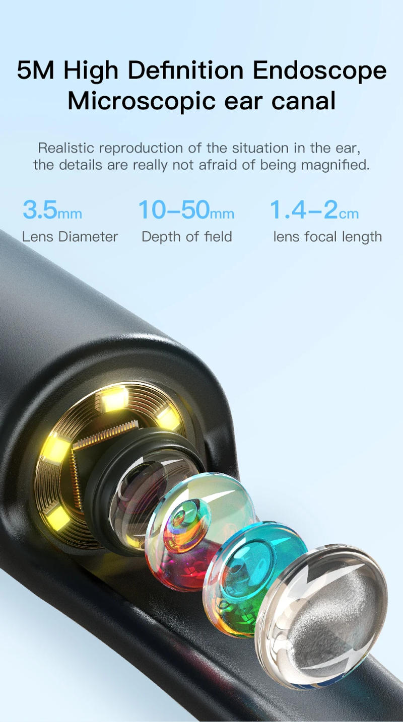 Description Picture 5 of itemEar Cleaner with Camera Ear Sticks Otoscope USB Type-C Andrid Charging Endoscope Wax Removal Tool Earpick Camera Health Care