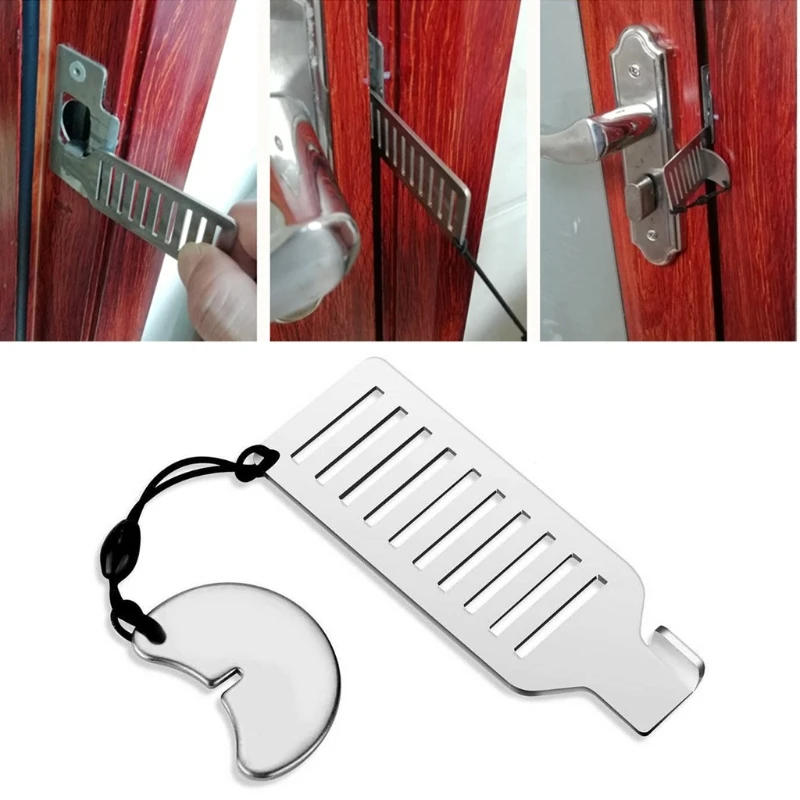 Description Picture 5 of itemPortable for Latch Hotel Door Lock for Extra Room Locks Intrusion Prevention Buc