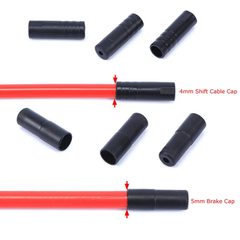 Description Picture 5 of item100pcs 4/5mm Black Mountain Bike Brake/Shift Cable Caps Brake Outer Cable End Tips Cycling Parts Replacement Bicycle Accessory