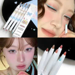 Glitter Eyeshadow Eyeliner Gel Pen Waterproof Not Blooming Quick Drying Eye Liner Pencil Highlight Tea Brown Eye Liner Makeup