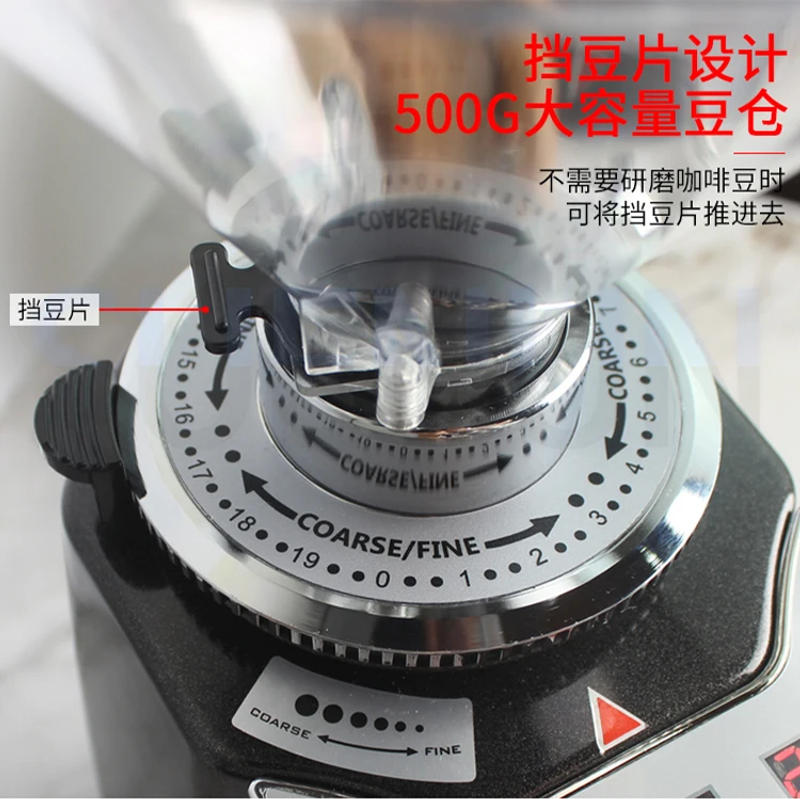 Description Picture 5 of itemCommercial Coffee Grinder Household Electric Italian Quantitative Grinder Professional Coffee Grinder With Adjustable Thickness