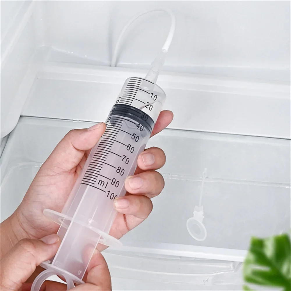 Description Picture 4 of itemRefrigerator Drain Clean Brush Kit Wash Brush Suction Syringe 1.5M Hose Fridge Drain Hole Cleaner Stick Dredge Anti Clogging