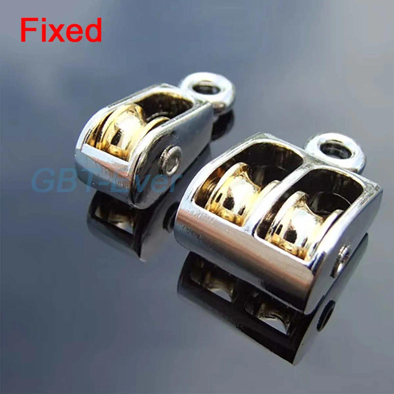 Description Picture 2 of item1Pcs 36/43/52/58/75/86mm Lifting Rope Roller Pulley Wheel Climbing Mini Pulleys Metal Sheave Zinc Alloy Katrol Wiel