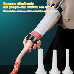1Set Manual Sausage Stuffing Machine Homemade Sausage Stuffer Sausage Syringe Sausage Stuffer Gadgets Manual Meat Injector Tools