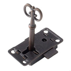 920L Antique Iron Drawer Locks Decorative Furniture Locks with for Key for Drawers, Wardrobe, Jewelry Wooden Box, Cabinet
