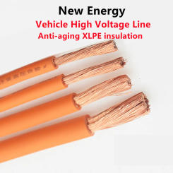 XLPE sheathed EVR new energy vehicle high voltage copper core power cable 13 11 9 7 5 3 2 0 AWG high voltage resistance