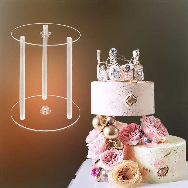 Description Picture 5 of itemNew Multi-Layer Cake Stands Support Straw Frame Mold Tier Set Round Spacer Piling Bracket DIY Cake Decor Pastry Tool for Kitchen