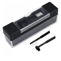 Record Cleaning Kit, 3-in-1 Turntable Records Cleaner Tool With  Anti Static Velvet Cleaner Brush, Touch Pen Clean Brush, Cloth