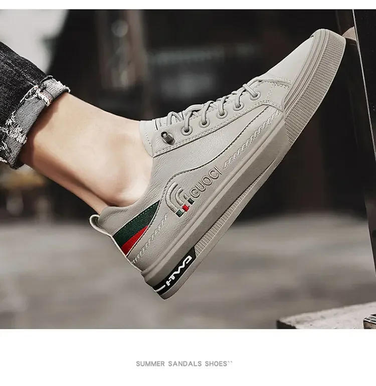 Description Picture 5 of itemClassic Little White Shoes Men's Trendy  Slip-on Casual Breathable Walking Outdoor Flat Shoes Board Shoes Sneakers