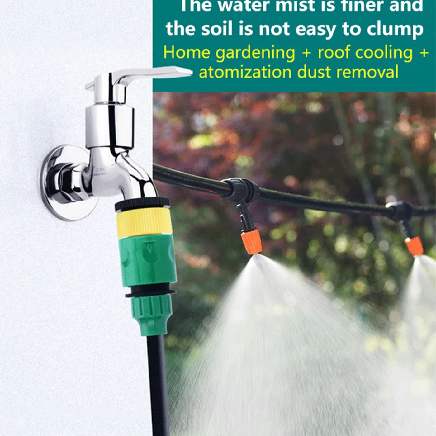 Description Picture 6 of itemOutdoor Misting Cooling System Mist Sprinkler Nozzle Plant Irrigation Water Mister Nozzles Set Garden Supplies Irrigation Tool