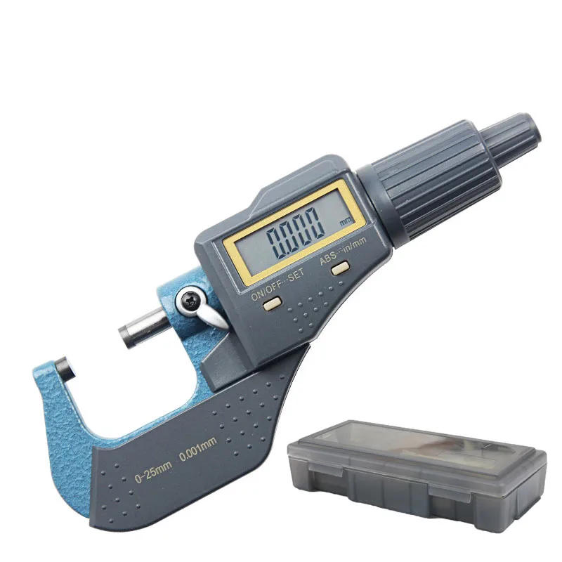 Description Picture 2 of item0-25mm 0.001 External Micrometer Digital Micrometer Micro Meter Gauges For Measurement Outside Micrometers Electronic