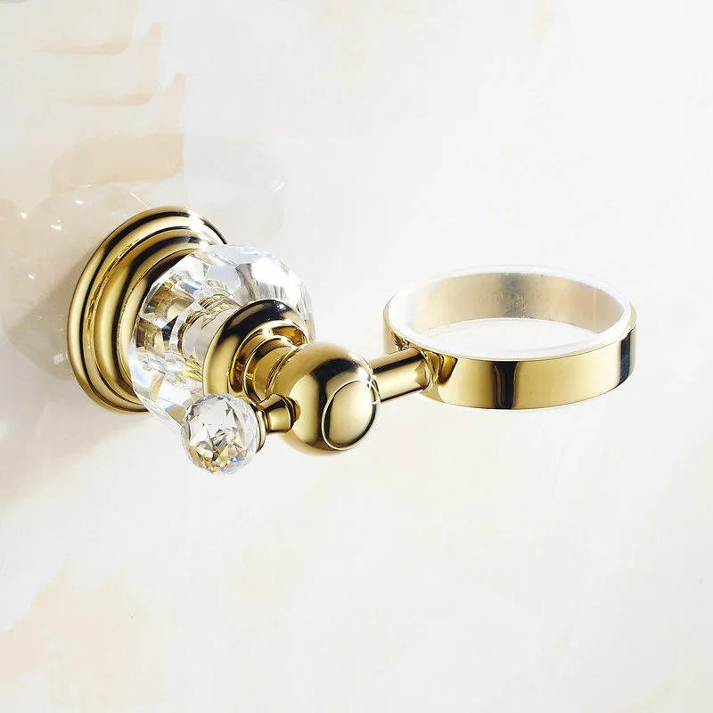 Description Picture 4 of itemGold Crystal and Stainless steel Soap Dish Holder  Bathroom Soap Basket Morden design Bathroom Accessories