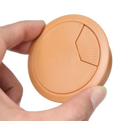 1Pc 60/80mm Desk Cable Hole Cover Round Plastic Table Wire Hole Cover Office Home Computer Desk Accessories Cable Fastener