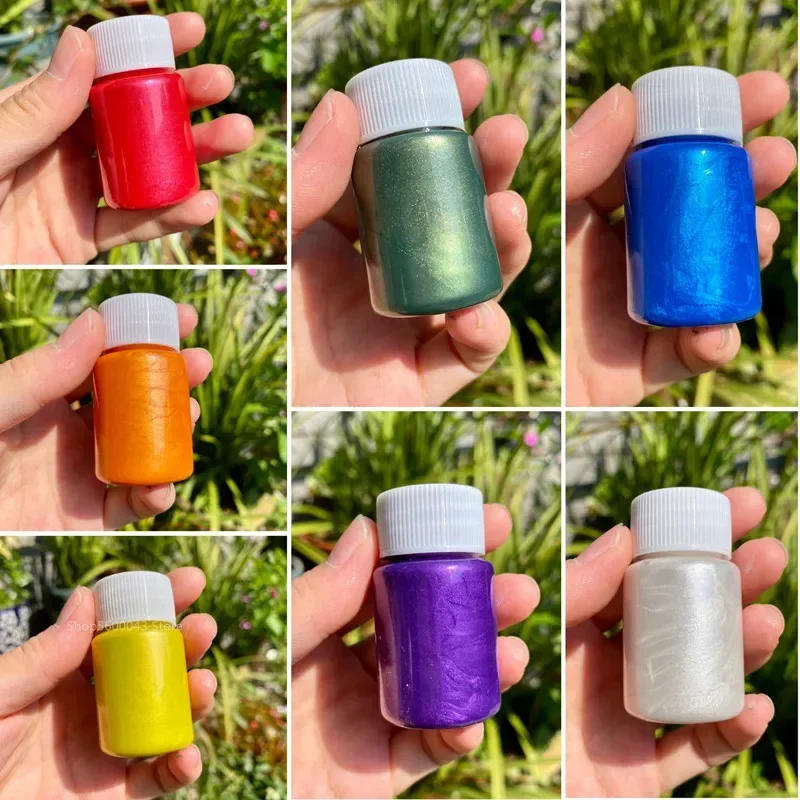 Description Picture 3 of itemMetallic Acrylic Paint Waterproof Non-fading Statue Coloring Hand-painted Art Graffiti Gold/silver/bronze Watercolor Pigments
