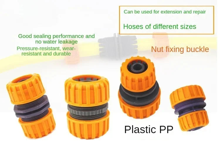 Description Picture 2 of item1pcs Garden Hose Connector Pipe Coupler Stop Water Connector 12mm 19mm  Hose bore Repair Joint Irrigation