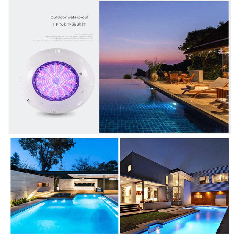 Description Picture 5 of item45W RGB LED Swimming Pool Light 12W 18W 35W IP68 Waterproof UnderWater Light 12V Pond Lamp Outdoor RGB Led Piscina Luz Spotlight